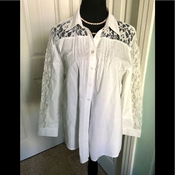 Beautiful lace blouse by Together in PL - Picture 1 of 2